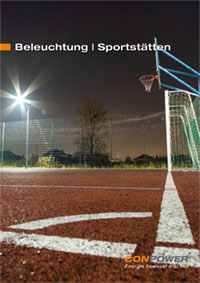 Flyer Beleuchtung von Sportstätten