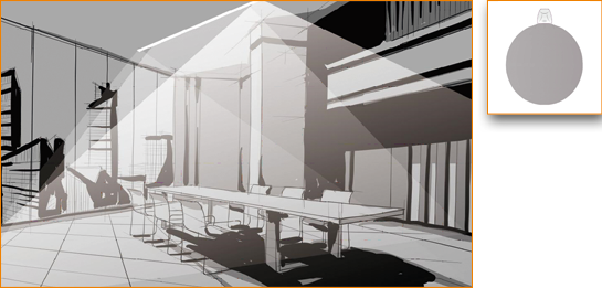 Ortus Abstrahlcharakteristik 120° - flach