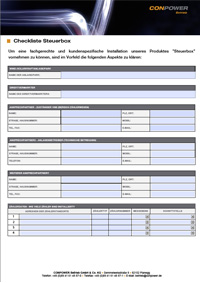 Checkliste Kombibox - Fernsteuerbarkeit für VNB und DV