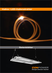 Datenblätter LED Hallenstrahler Halina