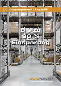 Flyer LED Lichtmanagement Logistik